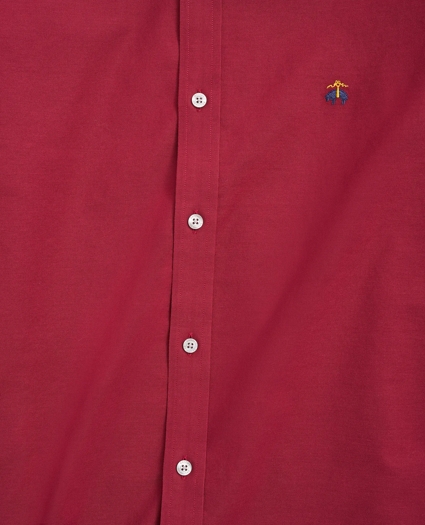 Stretch Milano Slim-Fit Sport Shirt, Non-Iron Oxford Button Down Collar, image 2