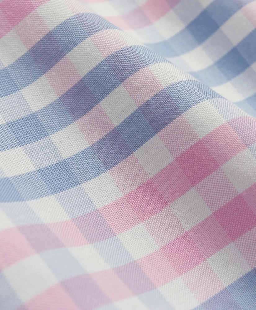 Stretch Non-Iron Oxford Button-Down Collar, Multi-Gingham Sport Shirt, image 3