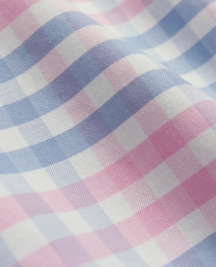 Stretch Non-Iron Oxford Button-Down Collar, Multi-Gingham Sport Shirt, image 3