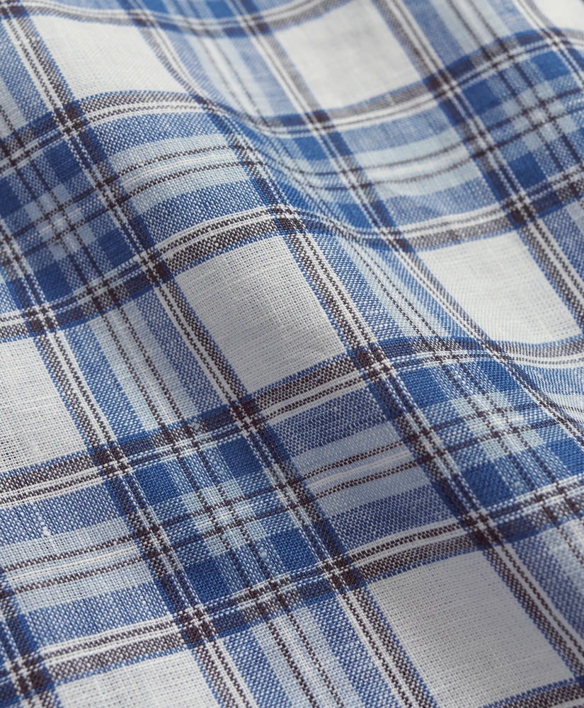 Irish Linen Check Sport Shirt, image 3