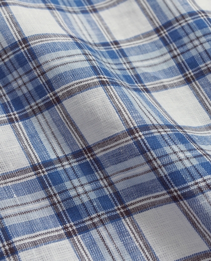 Irish Linen Check Sport Shirt, image 3