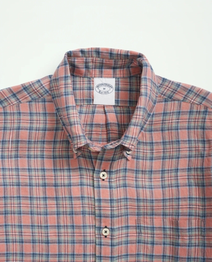 Irish Linen Check Sport Shirt, image 2