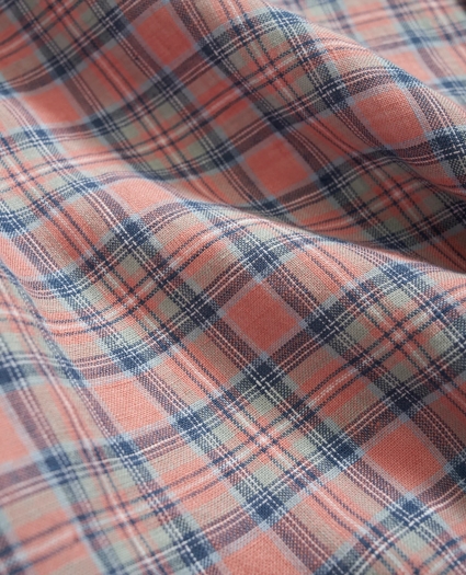 Irish Linen Check Sport Shirt, image 3