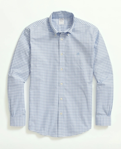 Stretch Non-Iron Oxford Button-Down Collar, Gingham Sport Shirt, image 1