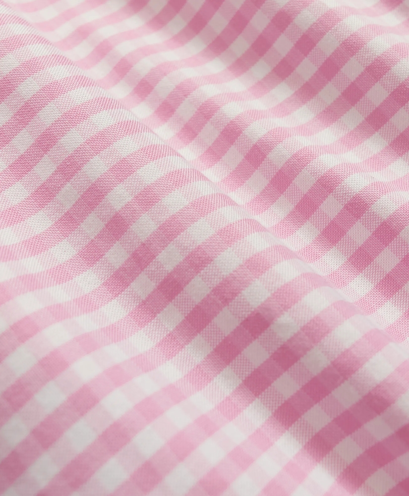 Stretch Non-Iron Oxford Button-Down Collar, Gingham Sport Shirt, image 3