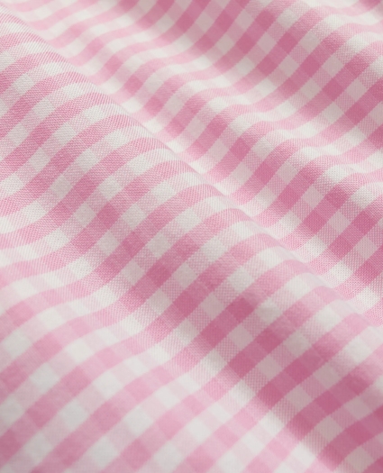 Stretch Non-Iron Oxford Button-Down Collar, Gingham Sport Shirt, image 3