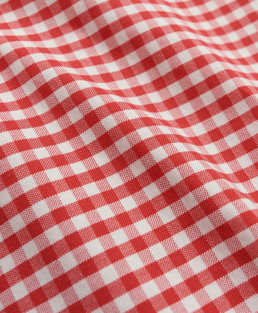 Stretch Non-Iron Oxford Button-Down Collar, Gingham Sport Shirt, image 3