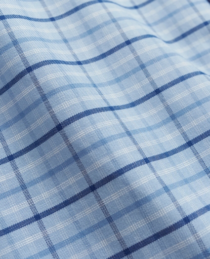Stretch Non-Iron Oxford Button-Down Collar, Check Sport Shirt, image 3