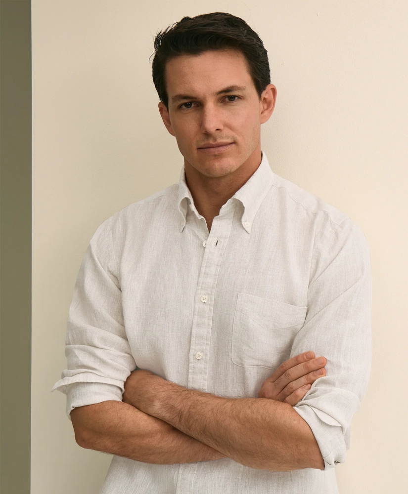 Irish Linen Sport Shirt, image 2