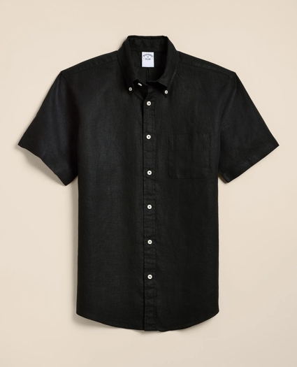 Irish Linen Short-Sleeve Sport Shirt, image 1