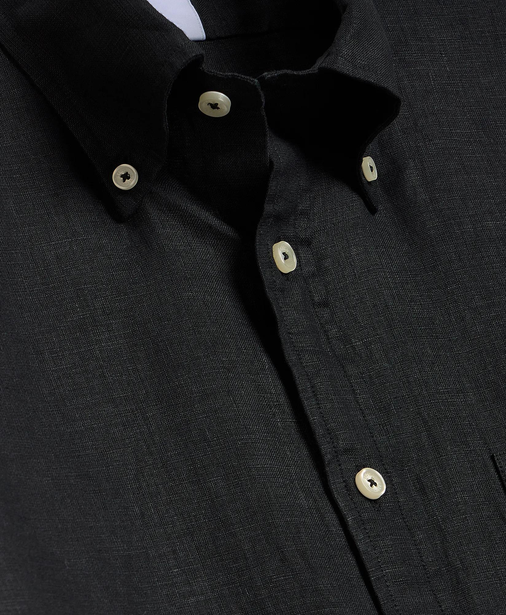 Irish Linen Short-Sleeve Sport Shirt, image 2