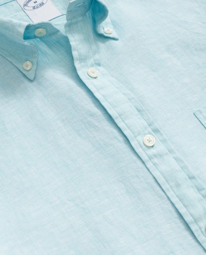 Irish Linen Short-Sleeve Sport Shirt, image 2
