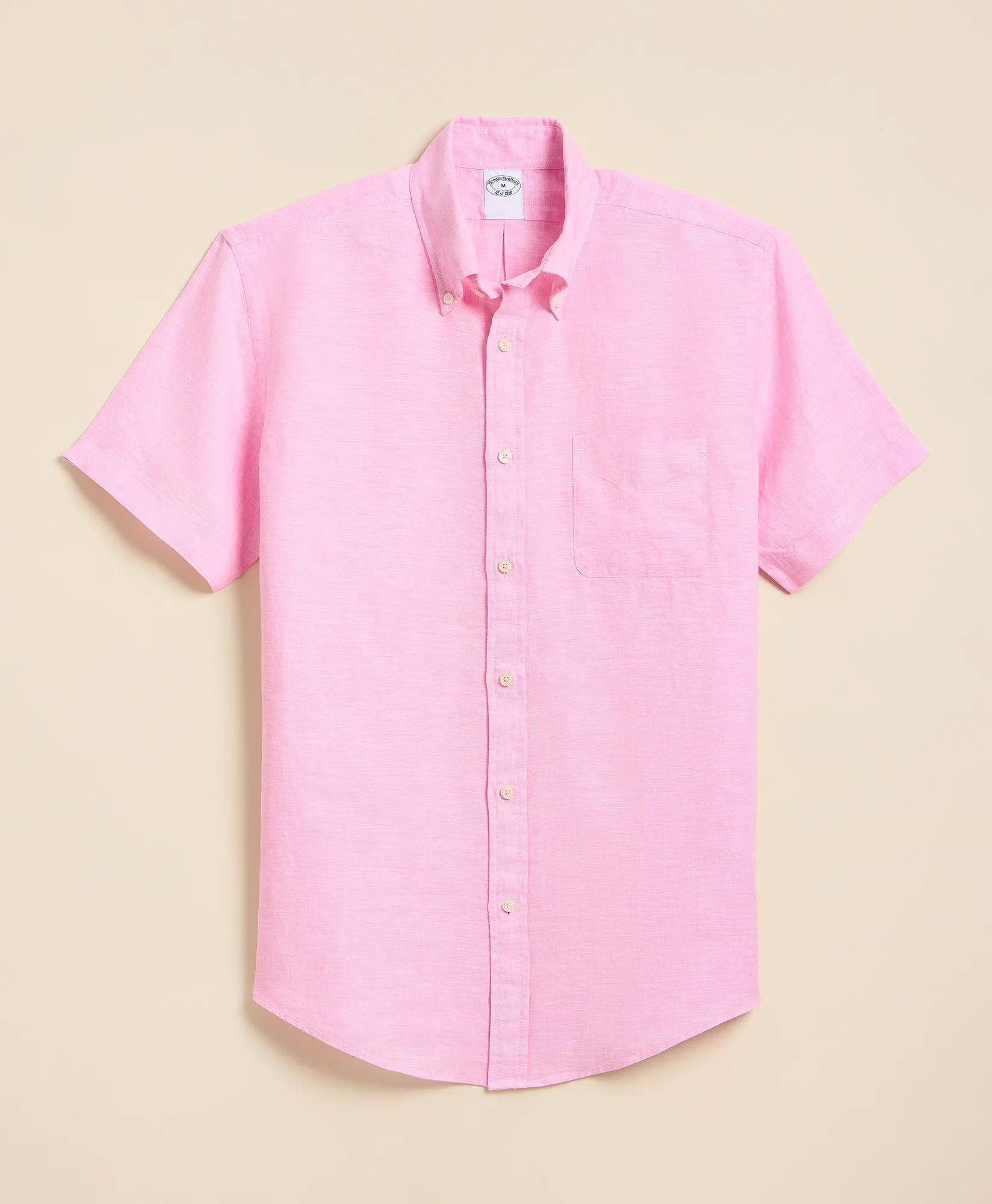 Irish Linen Short-Sleeve Sport Shirt, image 1