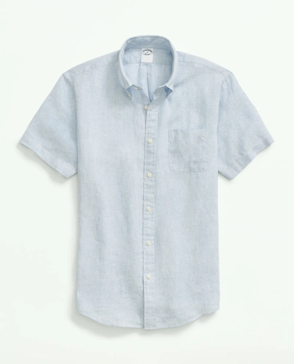 Irish Linen Short-Sleeve Sport Shirt, image 3