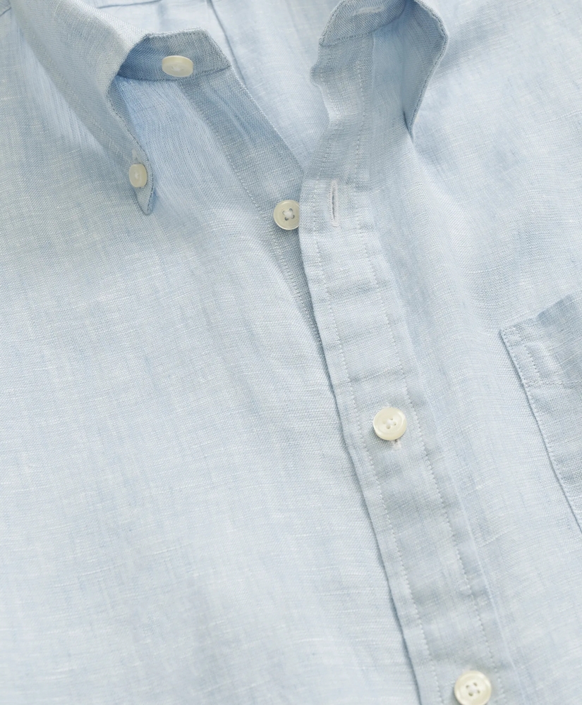 Irish Linen Short-Sleeve Sport Shirt, image 4