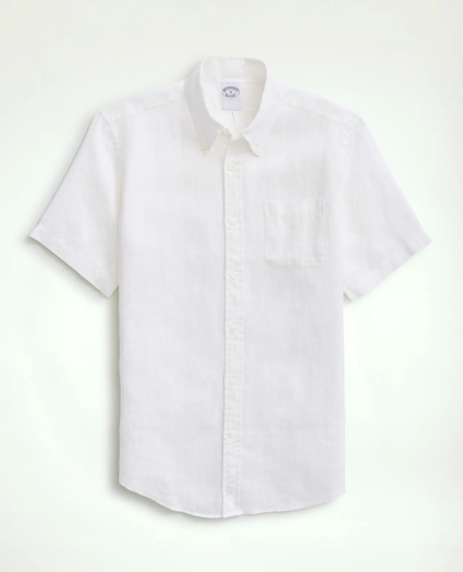 Irish Linen Short-Sleeve Sport Shirt, image 1