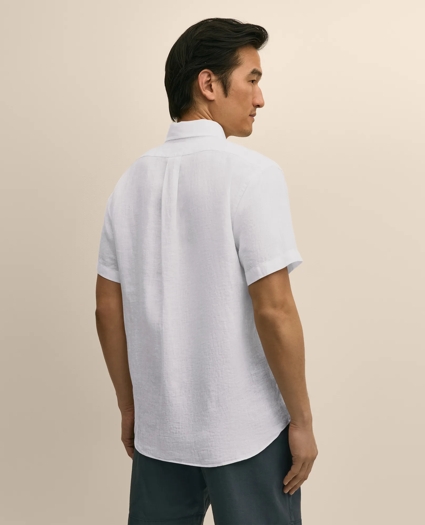 Irish Linen Short-Sleeve Sport Shirt, image 3