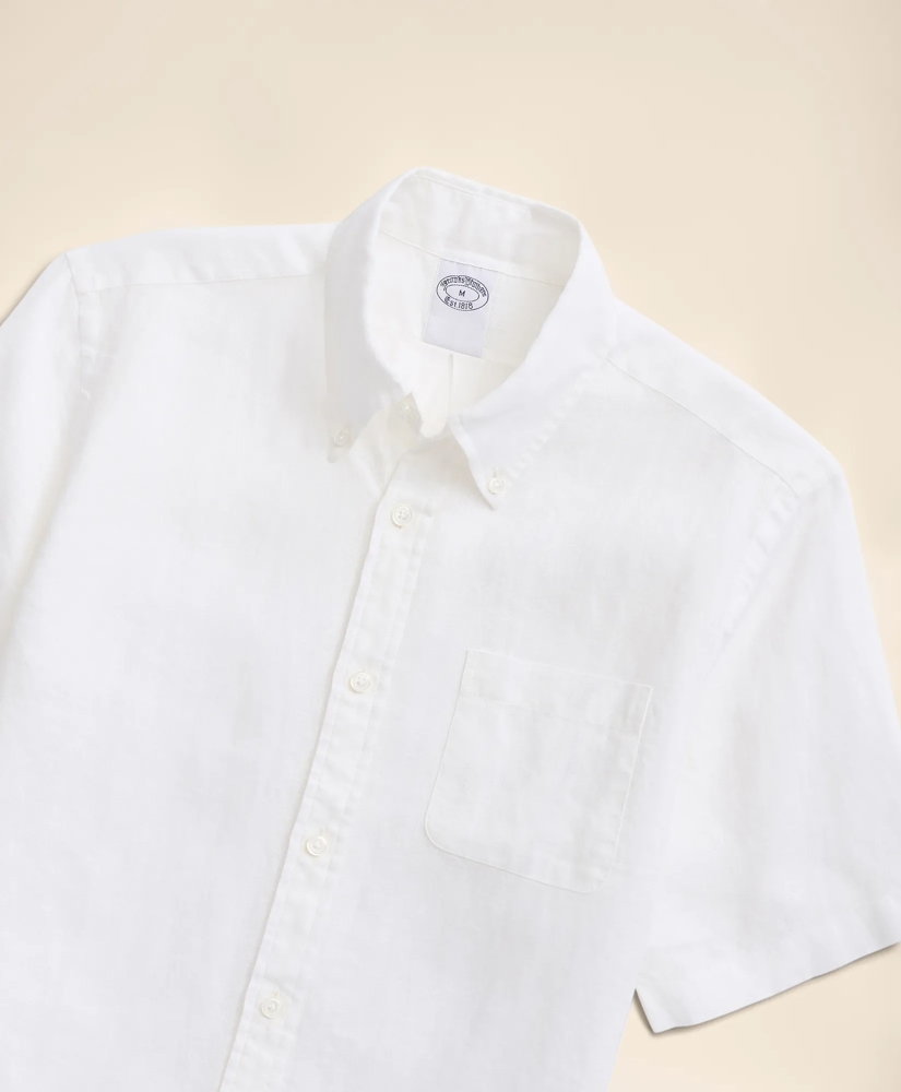 Irish Linen Short-Sleeve Sport Shirt, image 5