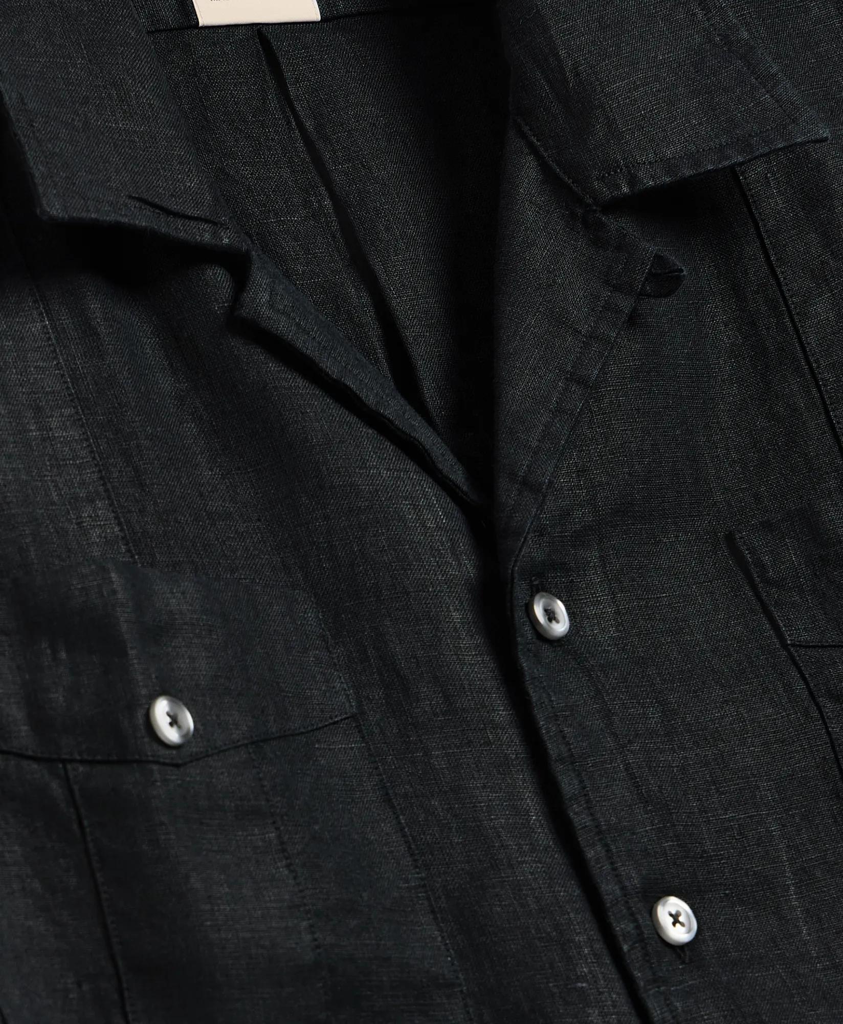 Irish Linen Short Sleeve Guayabera Shirt, image 2