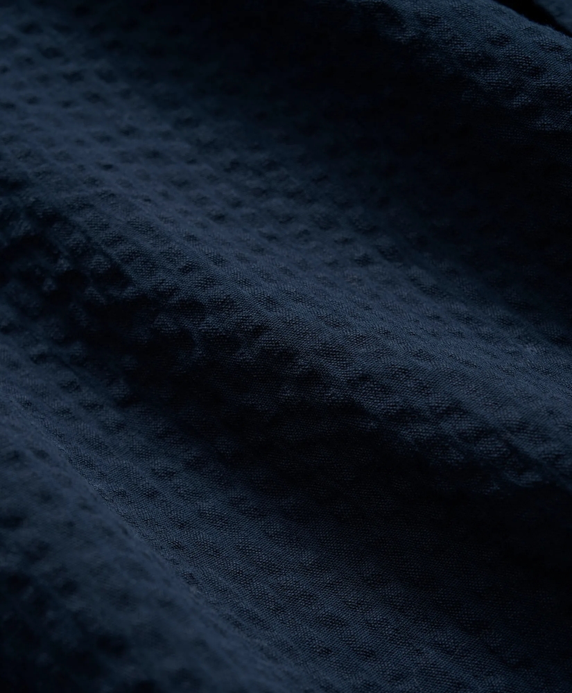 Washed Cotton Seersucker Button-Down Collar Sport Shirt, image 3