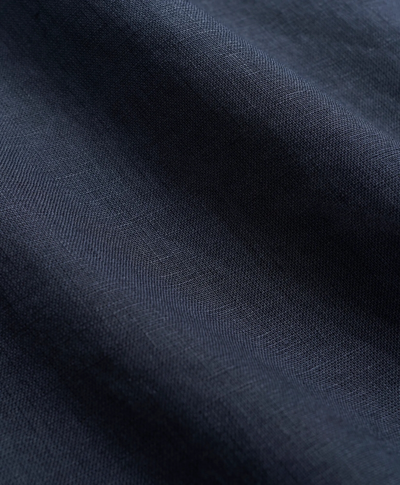 Irish Linen Camp Collar Short-Sleeve Sport Shirt, image 3