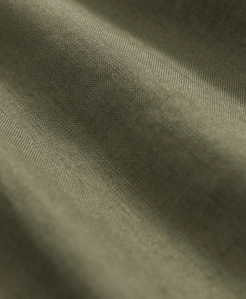 Irish Linen Camp Collar Short-Sleeve Sport Shirt, image 3