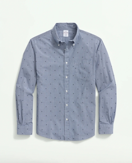 Friday Shirt, Poplin Anchor Print, image 1