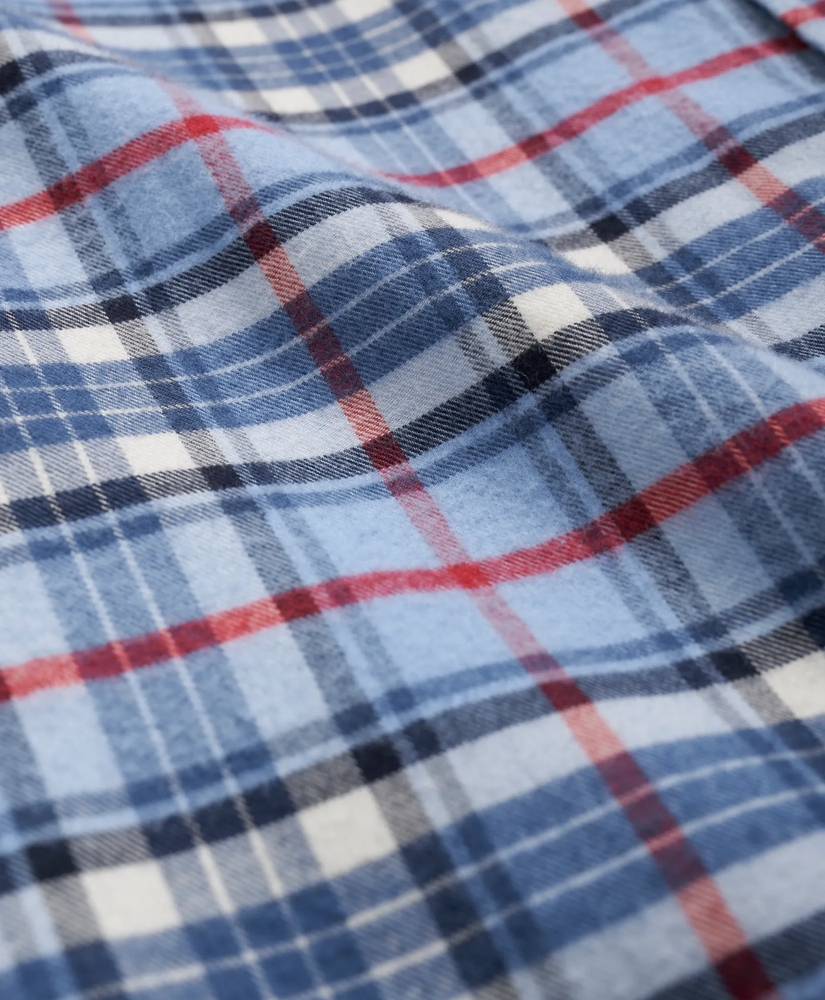Portuguese Flannel Polo Button Down Collar, Plaid Shirt, image 3