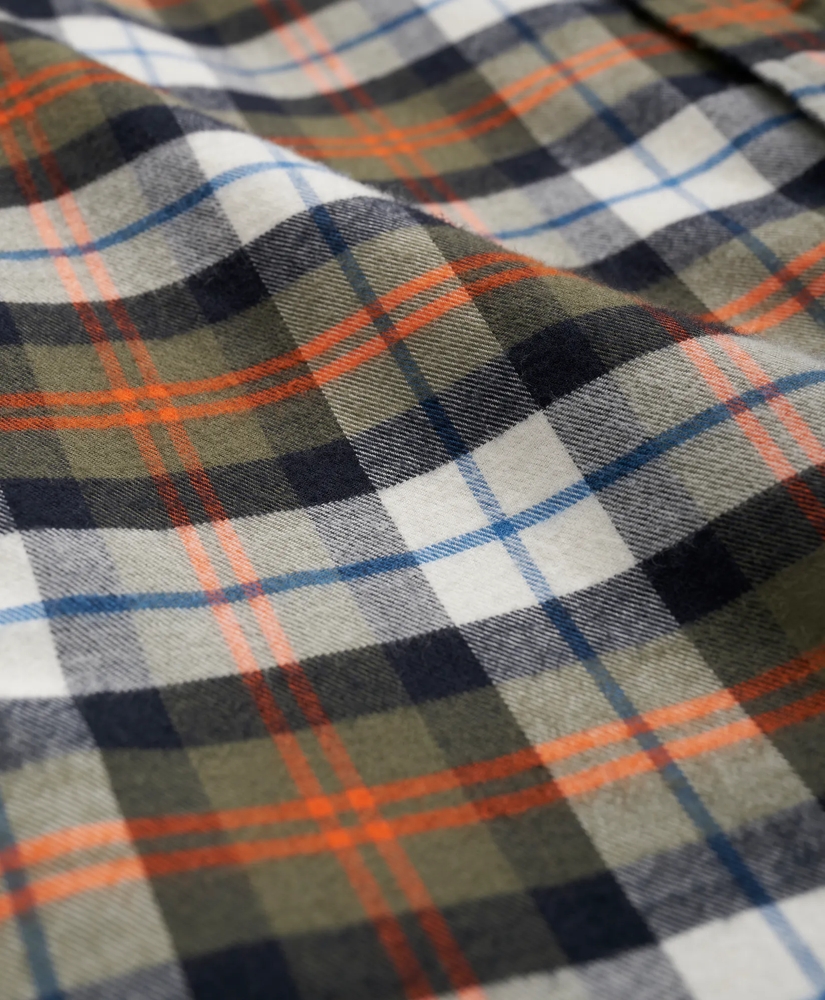 Portuguese Flannel Polo Button Down Collar, Plaid Shirt, image 3