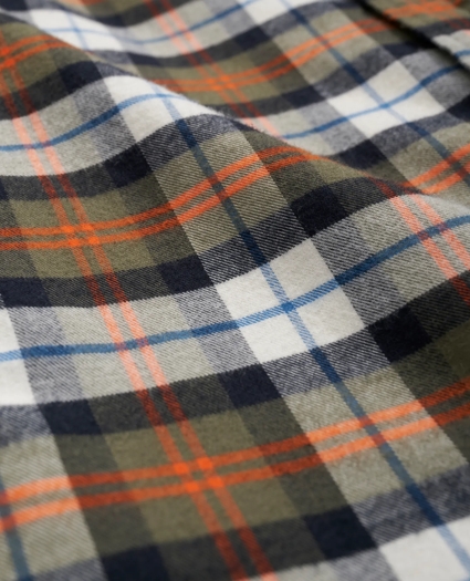 Portuguese Flannel Polo Button Down Collar, Plaid Shirt, image 3