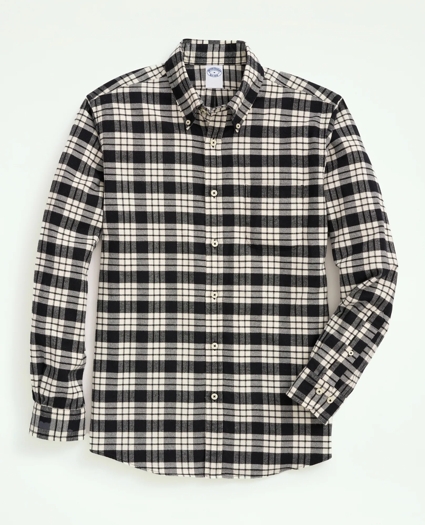 Portuguese Flannel Polo Button Down Collar, Plaid Shirt, image 1