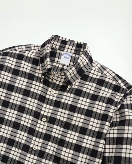 Portuguese Flannel Polo Button Down Collar, Plaid Shirt, image 2