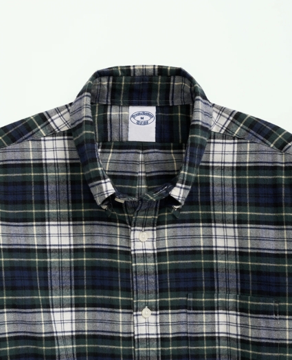 Portuguese Flannel Polo Button Down Collar, Tartan Shirt, image 2