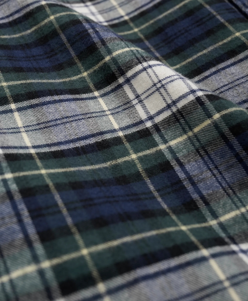 Portuguese Flannel Polo Button Down Collar, Tartan Shirt, image 3