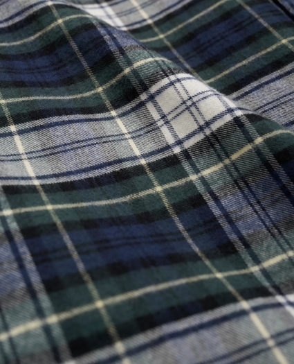 Portuguese Flannel Polo Button Down Collar, Tartan Shirt, image 3