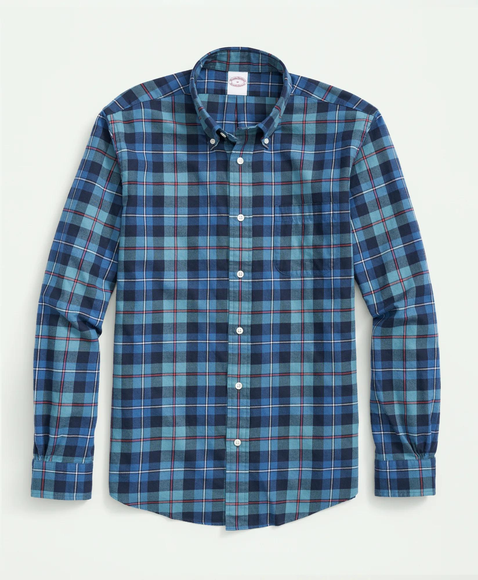 Archival Brushed Twill Tartan Shirt, image 1