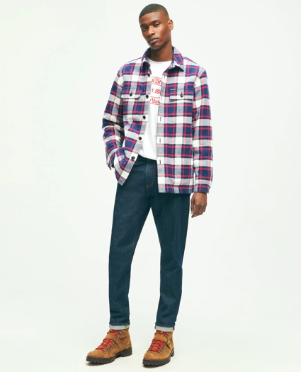 Cotton Teddy Fleece Lined Shirt Jacket, image 1