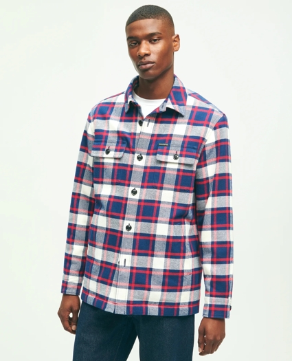 Cotton Teddy Fleece Lined Shirt Jacket, image 2