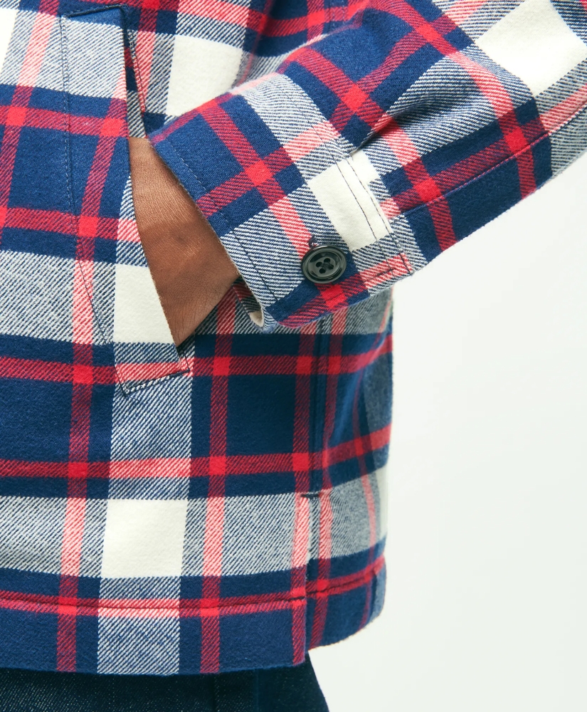 Cotton Teddy Fleece Lined Shirt Jacket, image 4