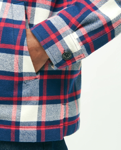 Cotton Teddy Fleece Lined Shirt Jacket, image 4