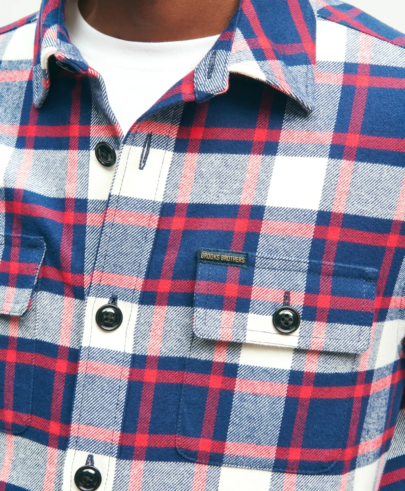 Cotton Teddy Fleece Lined Shirt Jacket, image 5