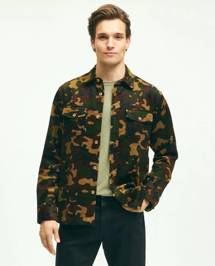 Stretch Cotton Corduroy Shirt Jacket, image 1