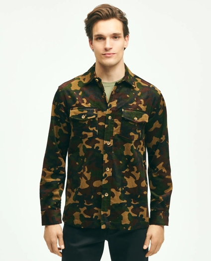 Stretch Cotton Corduroy Shirt Jacket, image 2