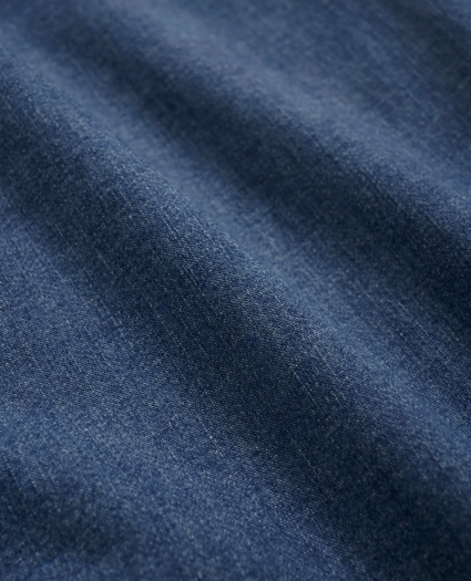 Stretch Cotton Denim Sport Shirt, image 3
