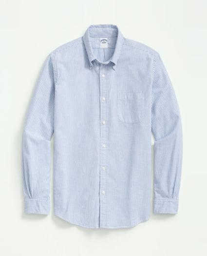 Portuguese Flannel Polo Button Down Collar, Striped Shirt, image 1