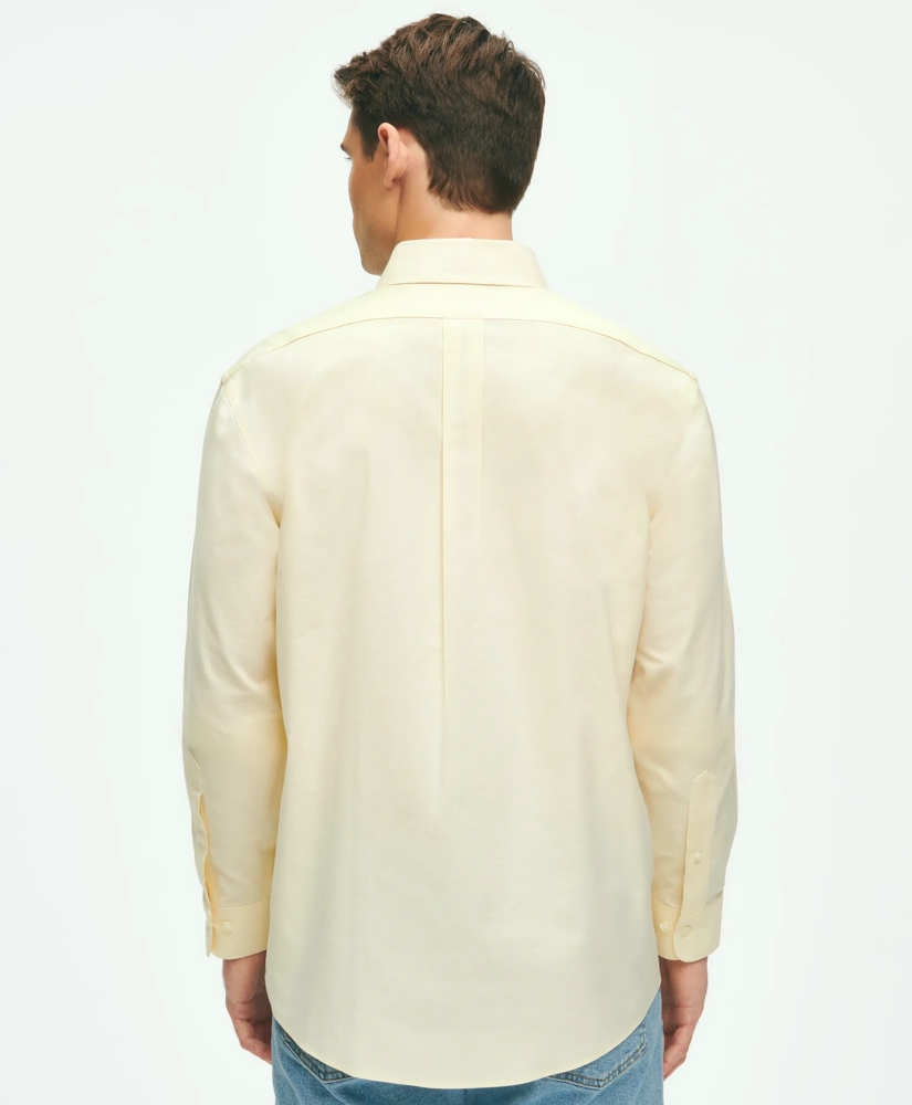 Stretch  Cotton Non-Iron Oxford Polo Button Down Collar Shirt, image 3