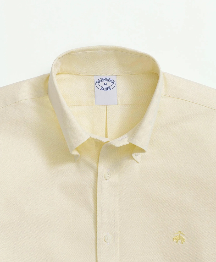 Stretch  Cotton Non-Iron Oxford Polo Button Down Collar Shirt, image 4