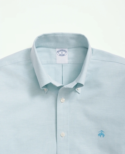 Stretch  Cotton Non-Iron Oxford Polo Button Down Collar Shirt, image 2