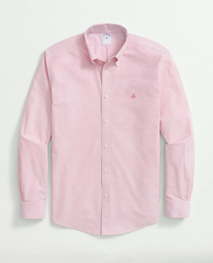 Stretch  Cotton Non-Iron Oxford Polo Button Down Collar Shirt, image 1