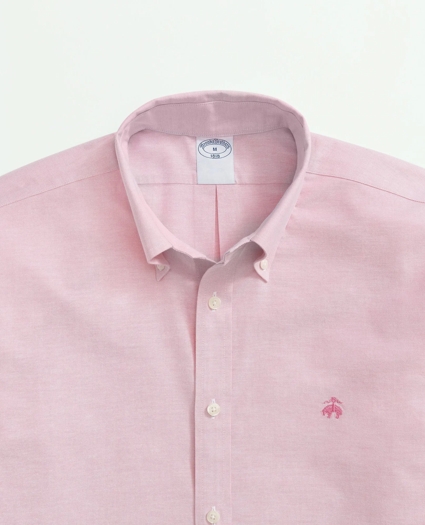 Stretch  Cotton Non-Iron Oxford Polo Button Down Collar Shirt, image 2